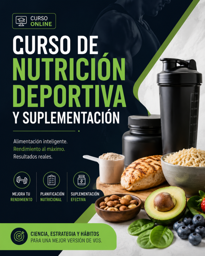 Curso de Nutrición Deportiva y Suplementación online